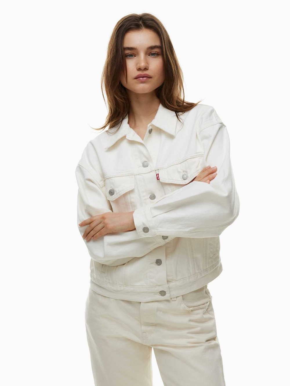 Levi's Original White Denim Trucker Jacket - Women's